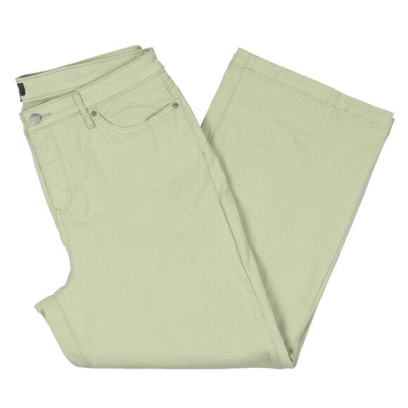 NYDJ Womens Teresa Green Ankle Stretch Denim Wide Leg Jeans NWT - Picture 3 of 4